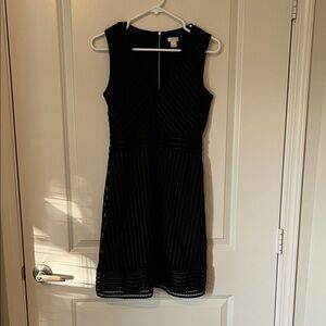J. CREW Elegant Black Sleeveless Cocktail Dress